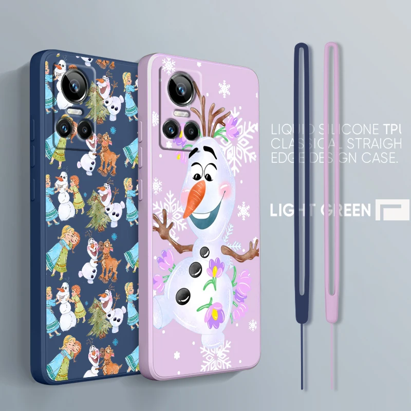 Чехол с надписью Холодное сердце Olaf для OPPO Realme GT Neo 3 2 Master 8 9 Narzo 50A 50i Reno 7