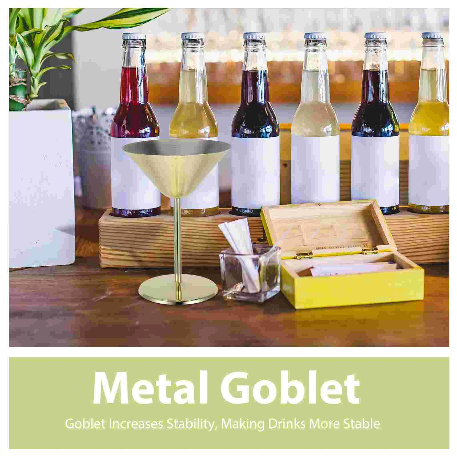 Бокал для коктейлей Бокалы из нержавеющей стали треугольные бокалы красной воды