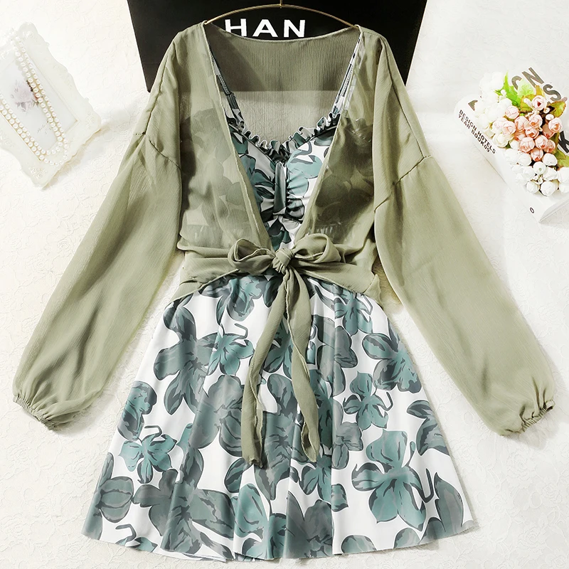 

Новинка, женский слитный купальник YinFengTing с принтом, женское летнее пляжное платье для плавания, женский купальник 2023