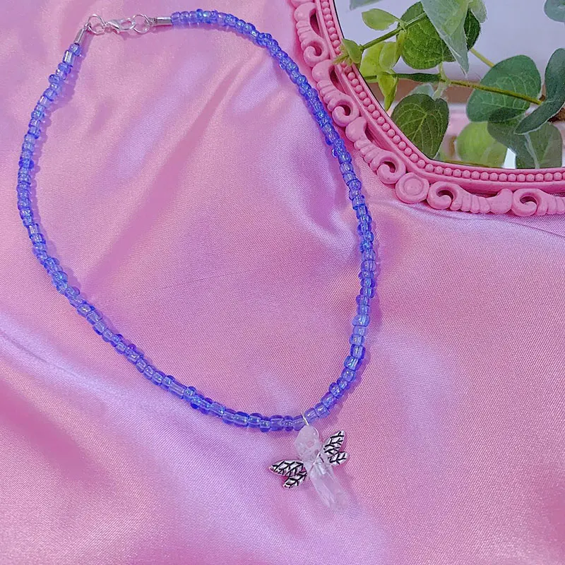 

Leprechaun Line Wrap Quartz Crystal Necklace, Cottage Core, Indie, Boho, Fairy Tale