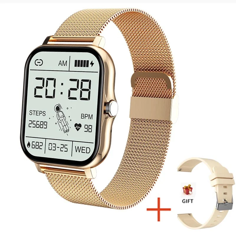 

2022 New Smart Watch Women Fashion Bluetooth Call Watch Fitness Tracker Waterproof Sports Ladies Men For Android IOS Sale