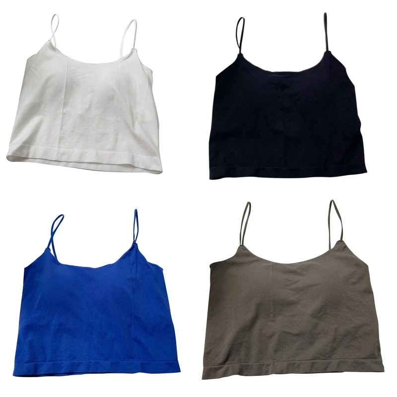 

Модный женский топ-труба на бретельках с красивой спинкой, летний корсет, повседневная майка на бретельках-спагетти, жилет для женщин, молод...