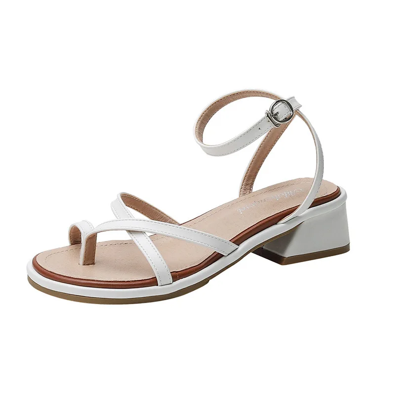 

Босоножки женские на толстом каблуке, с круглым носком, на низком каблуке