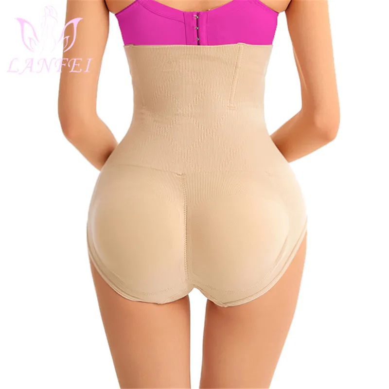 

LANFEI Hip Enhancer Panties Fake Ass Pads Seamless Women Body Shaper Slim Shapewear Booty Pad Push Up Butt Lifter Pant Underwear