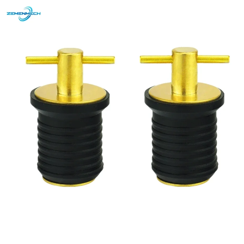 2 шт. аксессуары для лодок резиновая латунь Т-образная ручка корпус сливная