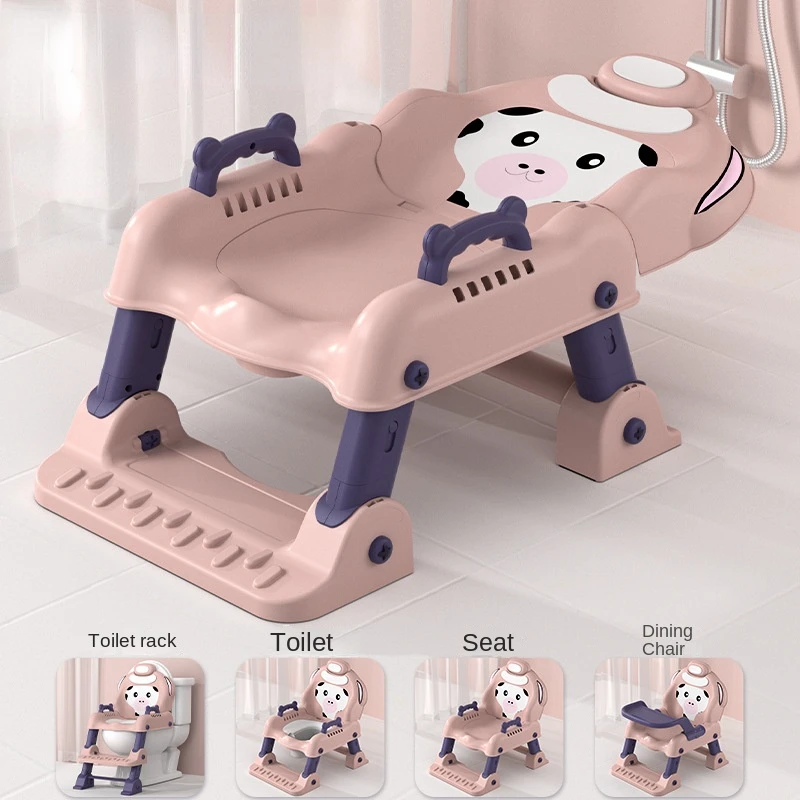 

5 в 1, детское сияющее складное кресло для мытья волос