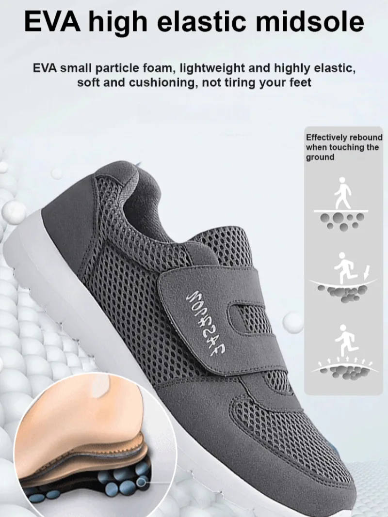 Мужская Удобная прогулочная обувь для среднего и пожилого возраста свободная