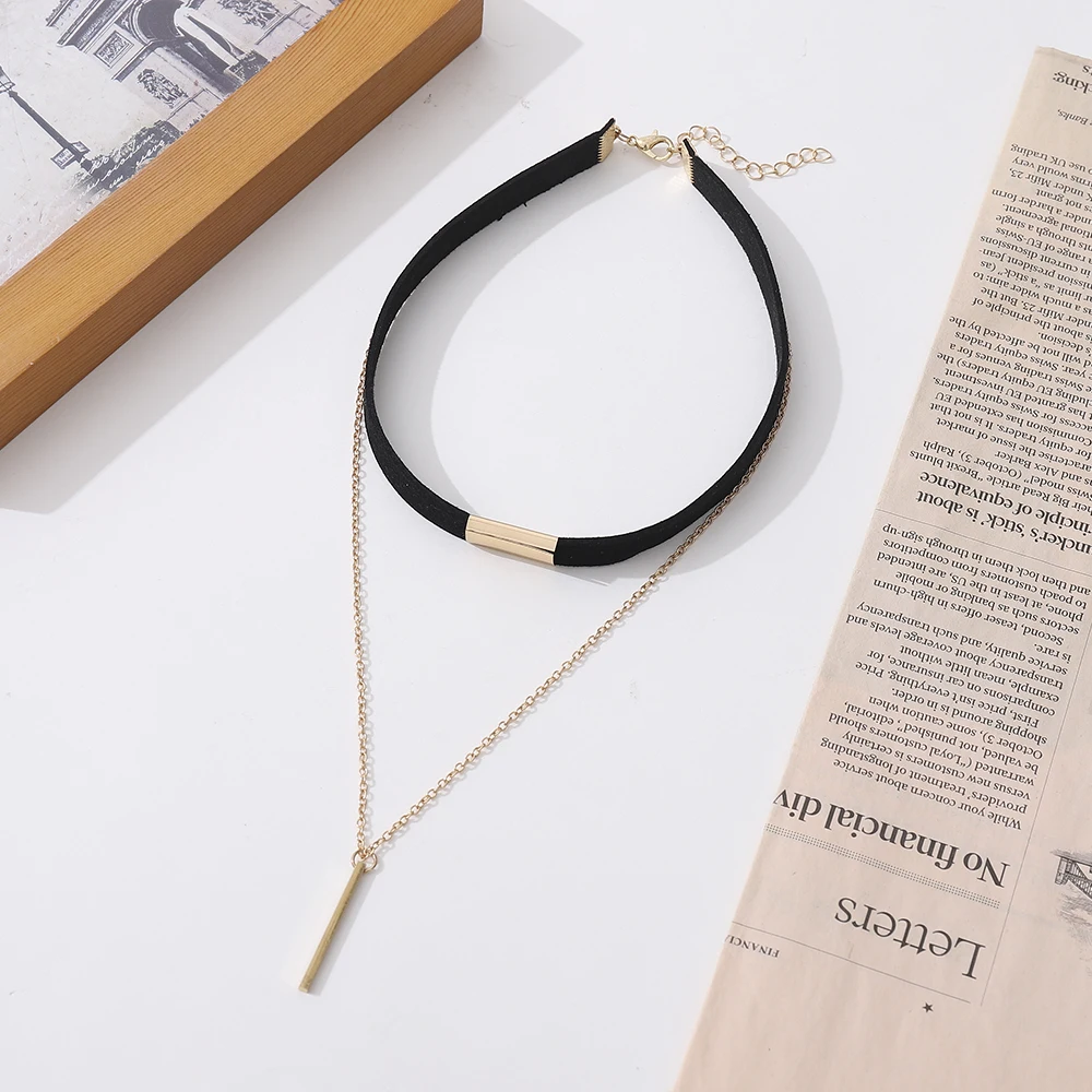 

Goth Black Velvet Choker Necklaces Gothic Style Rope Women Neck Decoration 2022 Chocker Jewelry On The Neck Collar For Girl Kpop