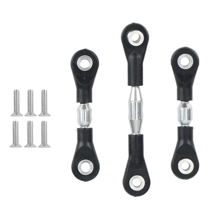 

Металлическая рулевая тяга 3 шт., тяга, тяга для Tamiya TT-01 TT01 1/10, детали для модификации радиоуправляемого автомобиля, аксессуары