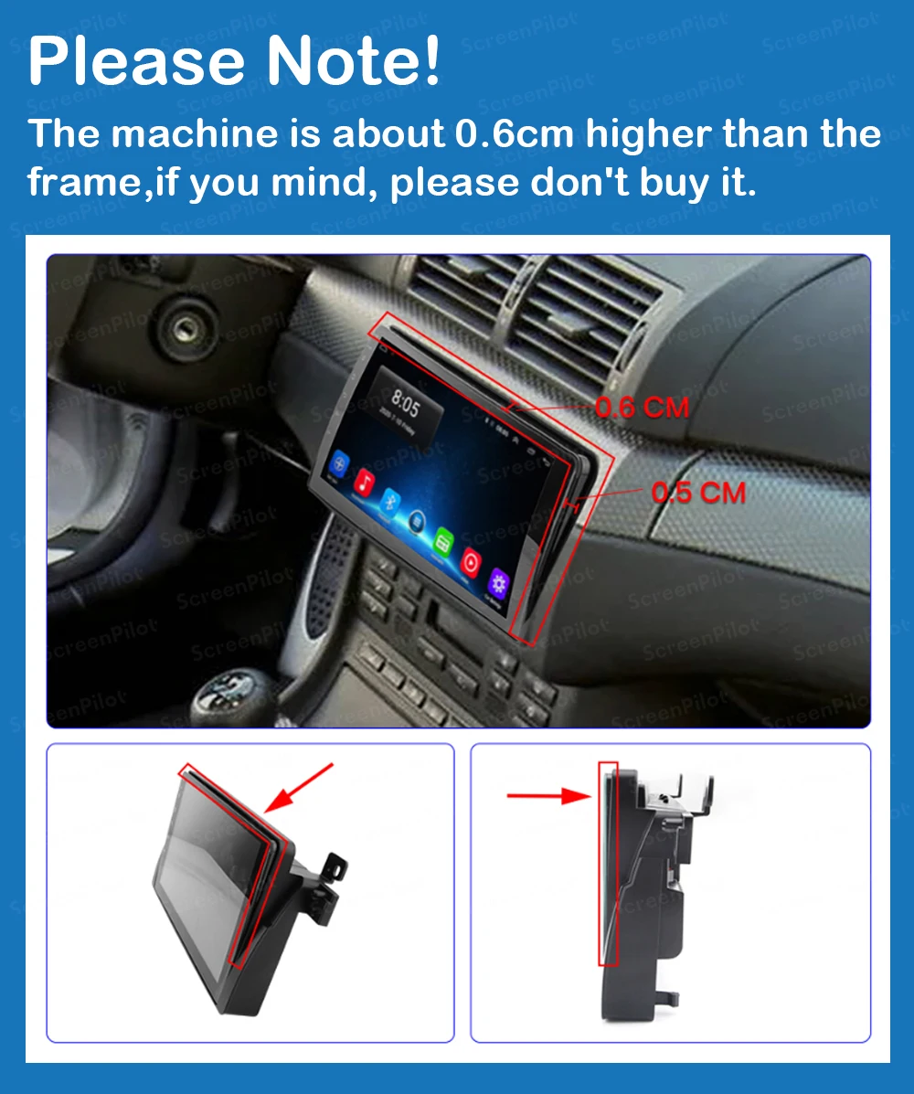 Авторадио CarPlay Android 15 для BMW 3 серии E46 M3 318 320 325 330 335 1998-2005 с GPS-навигацией Беспроводная камера заднего вида (art.: 3920d49e2fa96) - 3920d49e2fa96