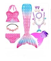 childrens mermaid swimsuit bikini princess skirt mermaid tail swimming costume girls split clothes swimwear
