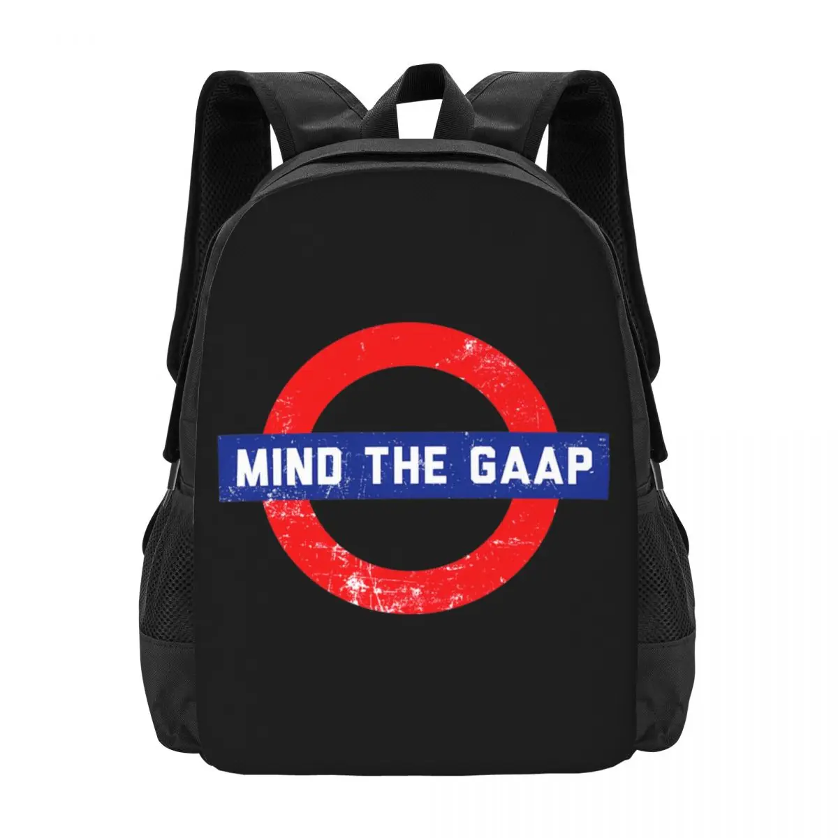 Забавный рюкзак с надписью «Mind the gaap», милые вместительные Складные рюкзаки для одежды