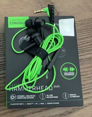 Игровые наушники Razer шириной до 3,5 мм, проводные, для телефона