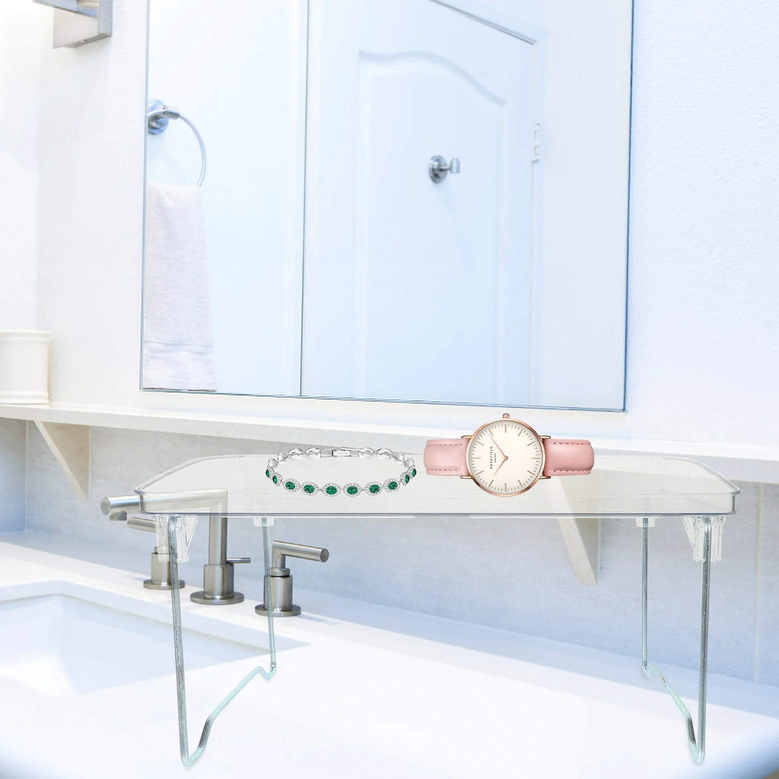 

Desk Cup Holder Makeup Rack Locker Shelves School Lockers Storage Organizer Plastic Toiletries Shelf