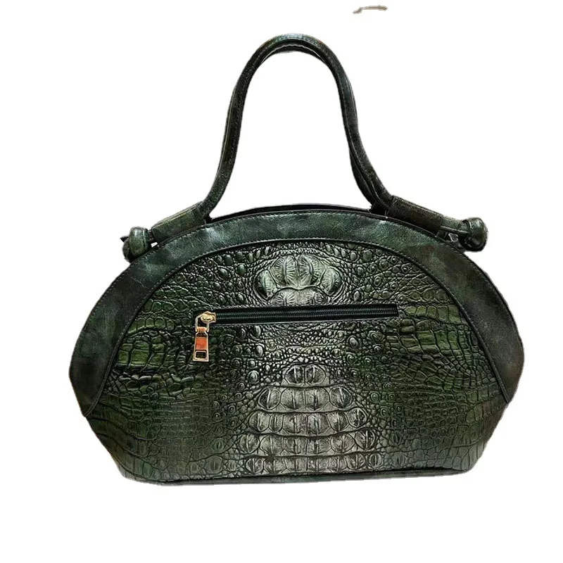 New Women's Luxury Shoulder Bag Crocodile Pattern Handbag Women's Messenger Bag Shell Bag large Capacity Crossover Bag 2021