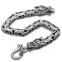 s925 sterling silver mens bracelet trend domineering keel chain thai silver retro couple jewelry