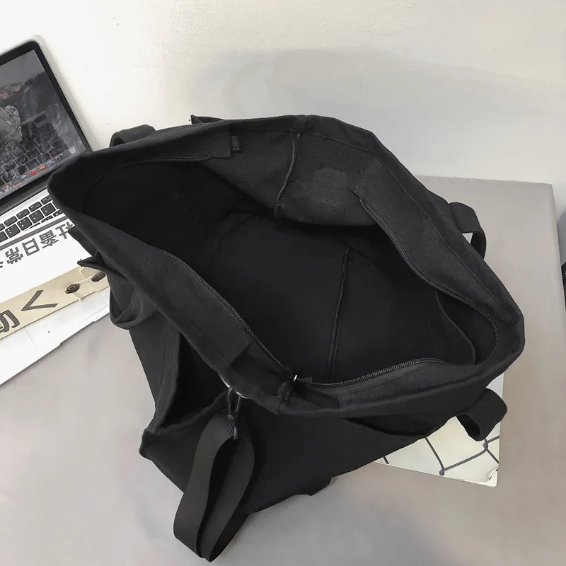 Большая вместительная сумка-мессенджер для мужчин и женщин корейская простая