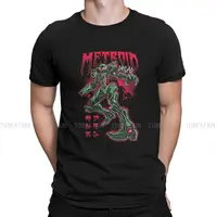 Metroid Prime Game Pure Cotton TShirt Dread Backprint Basic T Shirt Oversized Men Clothes Printing Trendy