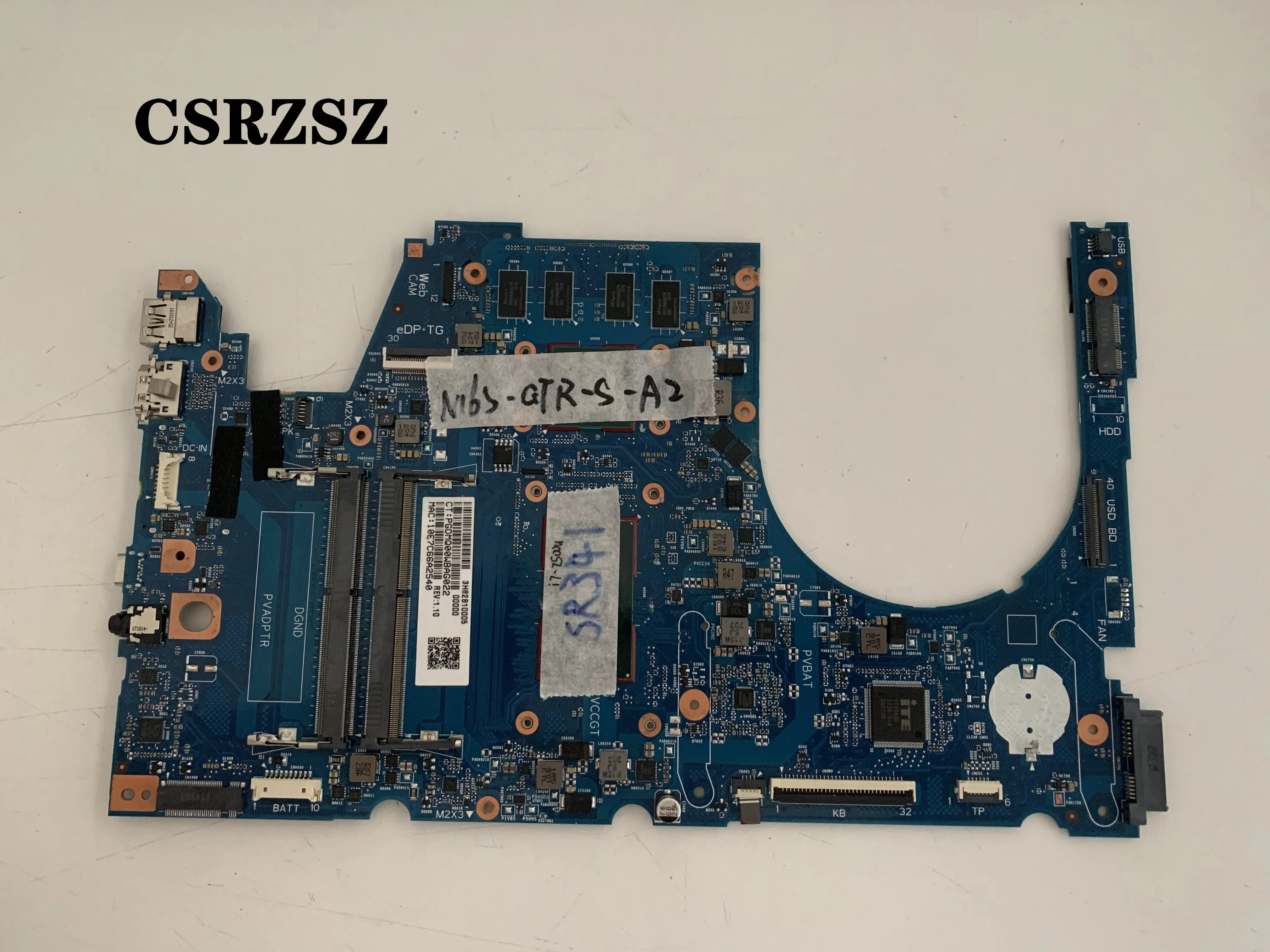 Материнская плата CSRZSZ для ноутбука HP 17-U с процессором i7-7500u 940MX 6050A2857301 100%
