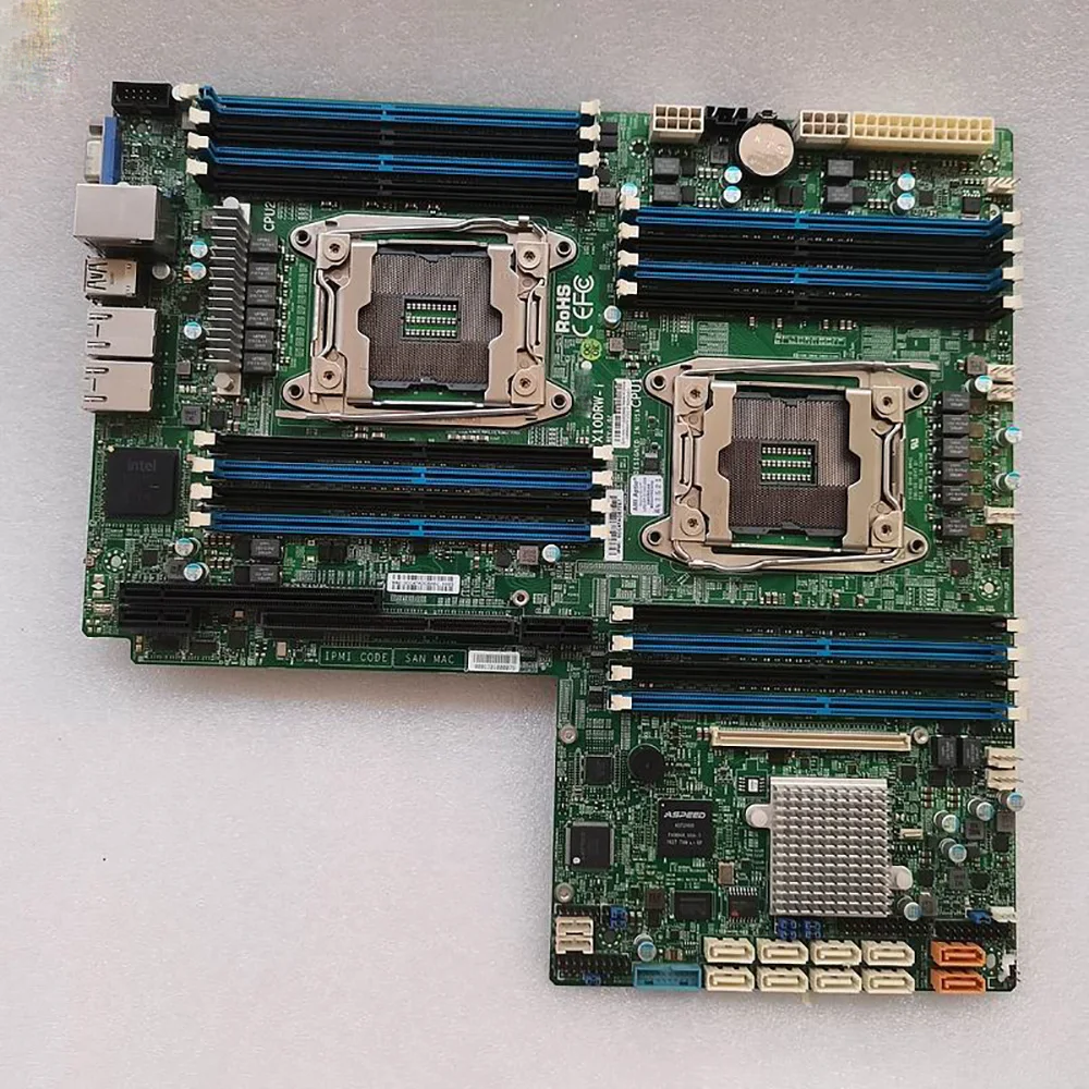 

Для Supermicro, оригинальная Серверная материнская плата 2011 DDR4, поддержка процессора E5 2600 V3 V4, Отличный тест, хорошее качество