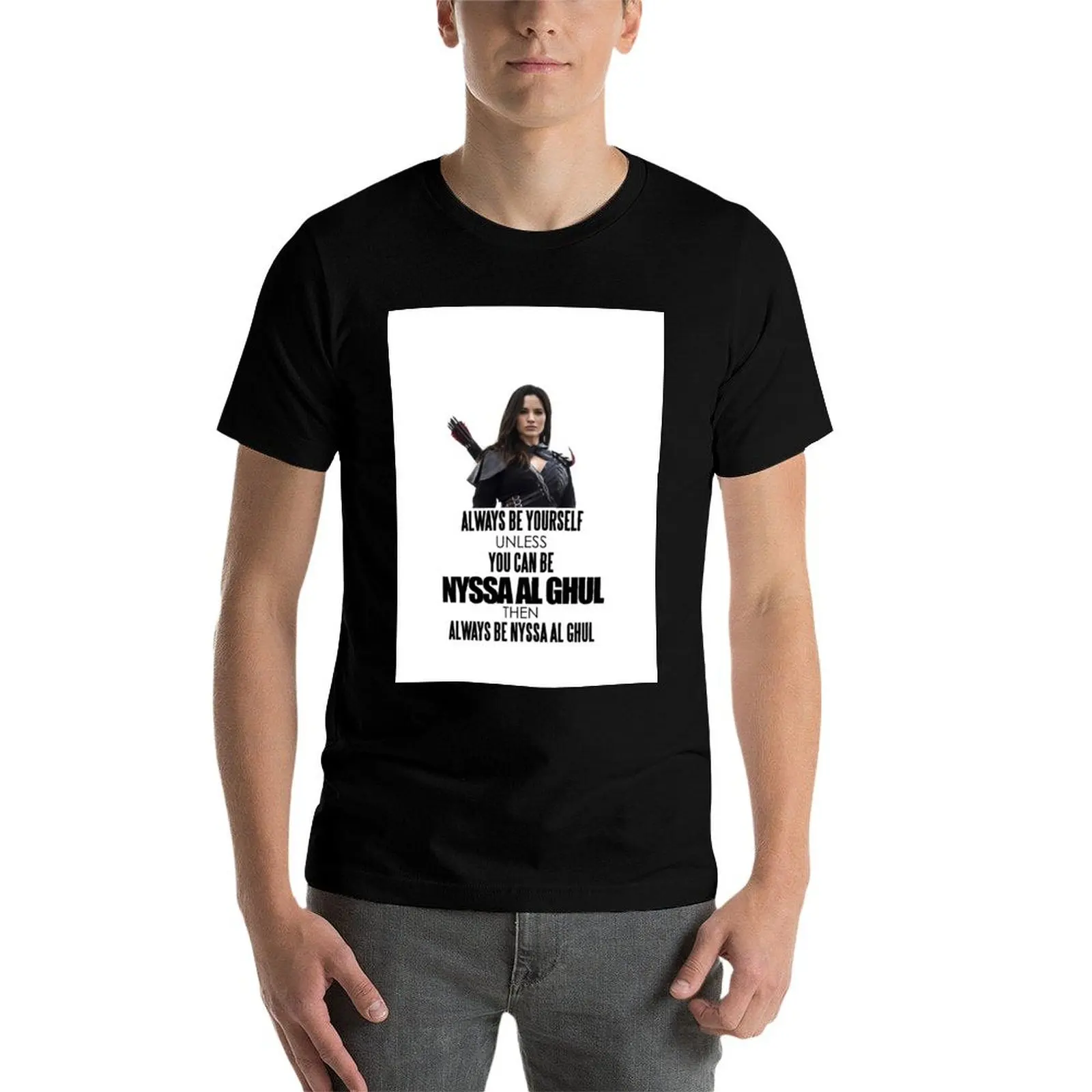 Футболка Nyssa Al Ghul рубашки с рисунком новое издание большие футболки для мужчин