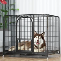 dog cage large cat apartment with toilet bold panoramic skylight small animal chicken duck fence rabbit game house pet supplies