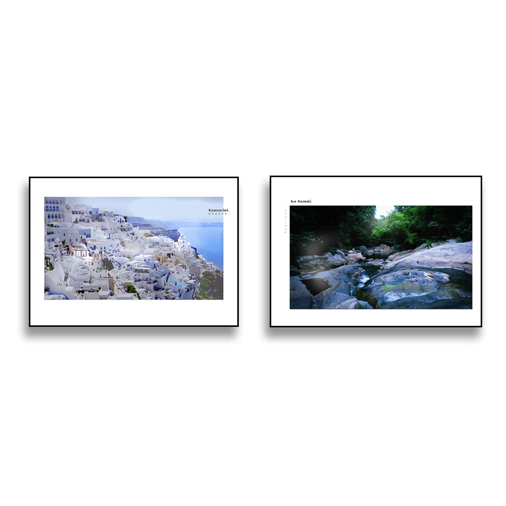 Настенный постер KOPHAEL &quotКоха Самуй Таиланд. Ко Фарган. Санторини. Венеция. Халун