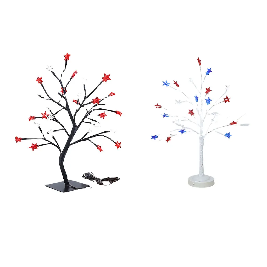 

Plastic LED Glowing Tree Room Decoration Crafted With Materials Tabletop Tree LightsTrees Gifts