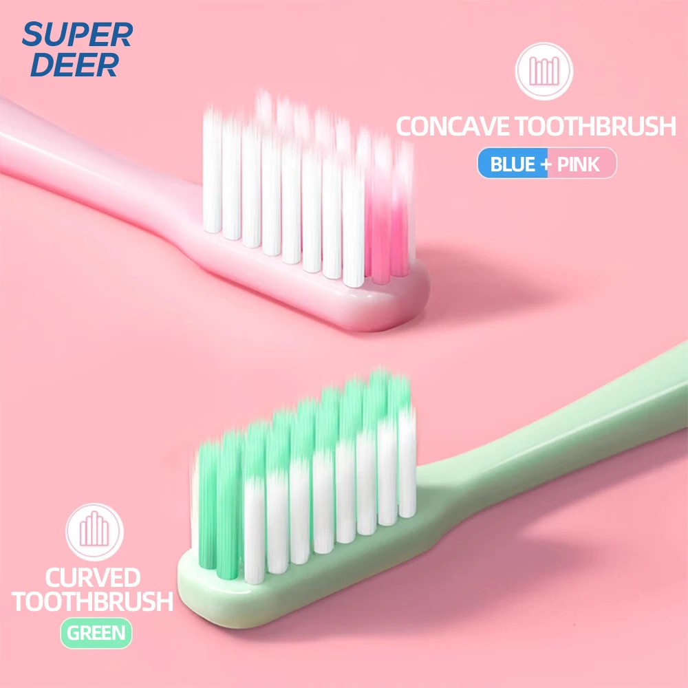 Фото Ортодонтические брекеты Super Deer Pro, зубная щетка, профессиональная зубная щетка для глубокой очистки, ортодонтическая зубная щетка, инструмент для ухода за полостью рта №2