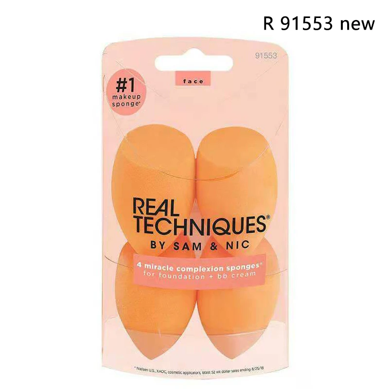

Real Techniques Set Makeup Sponge Set Face Beauty Cosmetic Powder Puff For Foundation Cream Concealer Make Up Blender 91553 RT