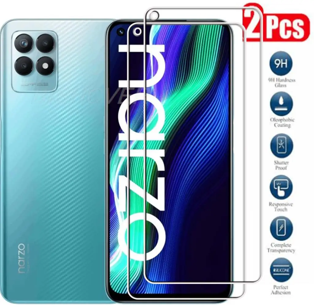 Защита для экрана из закаленного стекла для Realme Narzo 50 4G Pro 5G 50A Prime 30A 30 50i 10A 10 20A 20 Narzo50