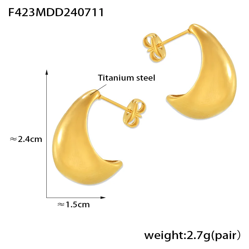 Водонепроницаемые серьги-гвоздики из нержавеющей стали NoEnName_Null