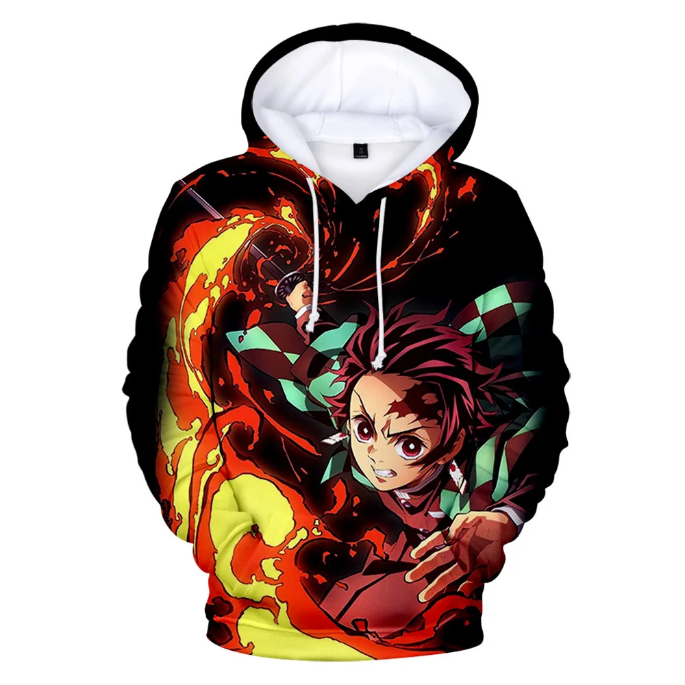 

Anime Demon Slayer Men's Hoodie Sweatshirt 3D Digital Printed Two Tone Hoodie Harajuku Tee Hot Sale