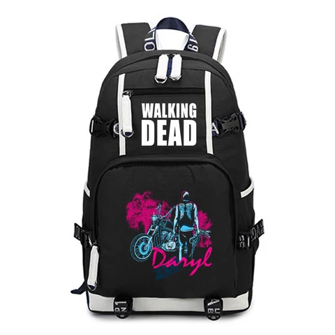 Рюкзак «Ходячие мертвецы» для девочек-подростков и мальчиков, рюкзак для возвращения в школу, холст, дорожный рюкзак для женщин и мужчин, рюкзак для ноутбука Mochila