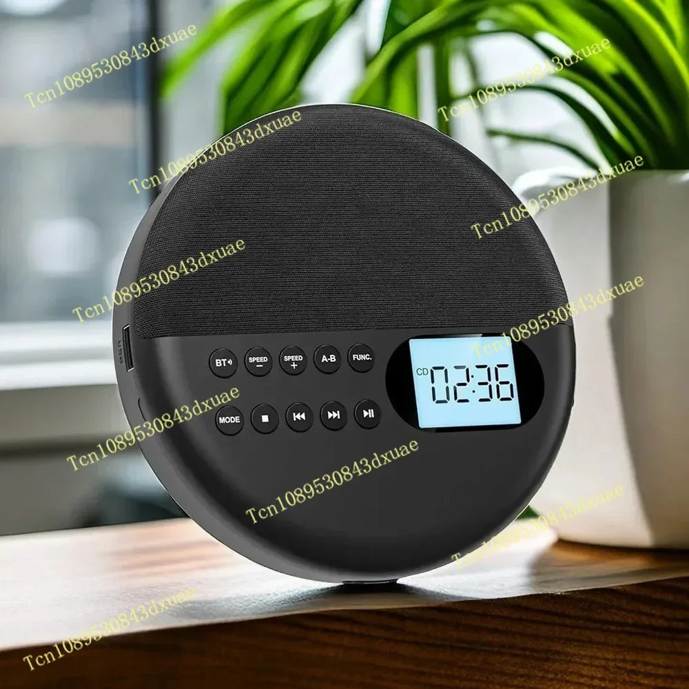 Портативный CD-плеер, двусторонний Bluetooth 5,0, встроенный динамик, HIFI CD, музыка, Walkman ASP, перезаряжаемый USB, воспроизведение без потерь (art.: 3920cf6507cdb) - 3920cf6507cdb