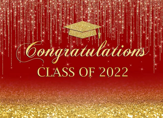 Поздравляем с классом 2022 года, фон для поздравления, выпускной |  AliExpress
