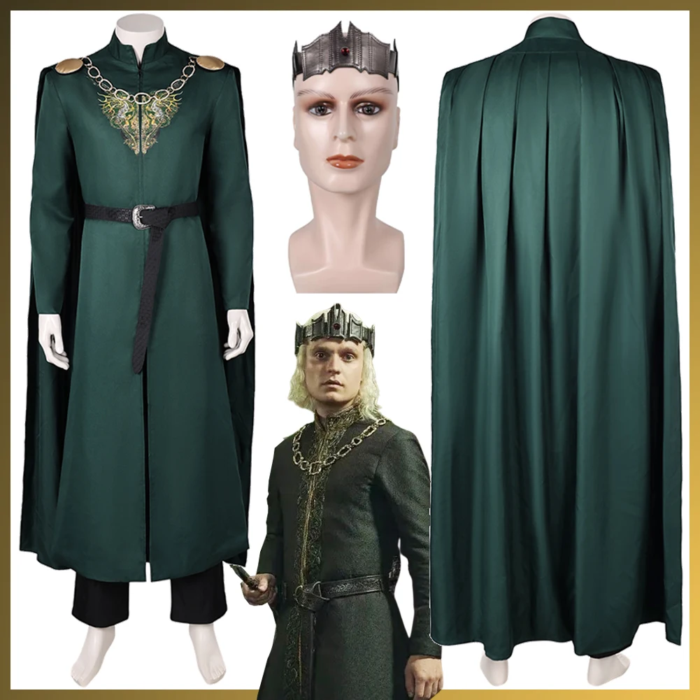 ТВ Дракон 2 искусственный костюм Маскировка средневековый принц Эгон Косплей