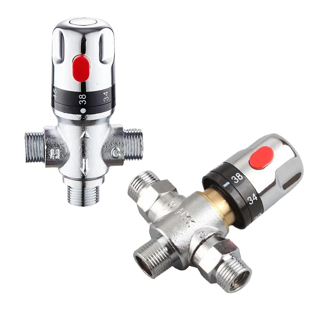 

Standard Thermostatic Valve Mixing Valve Ceramic Cartridge Tap Control Mixing Water Temperature Control Valve For Bathroom