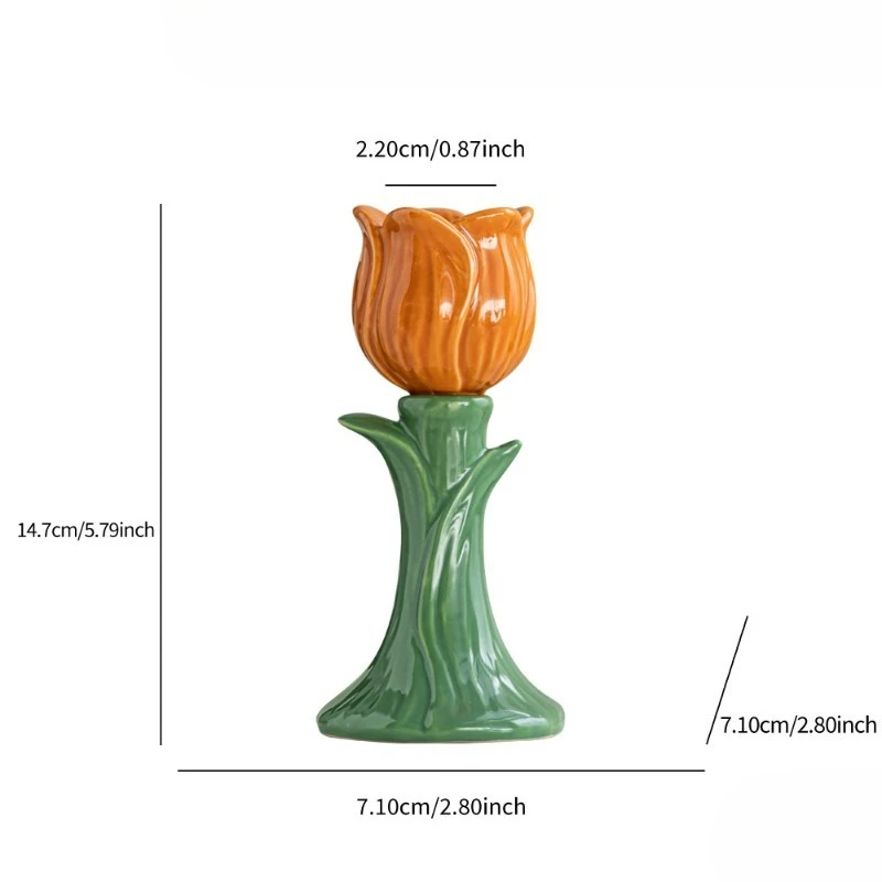 

Керамический подсвечник в форме цветка