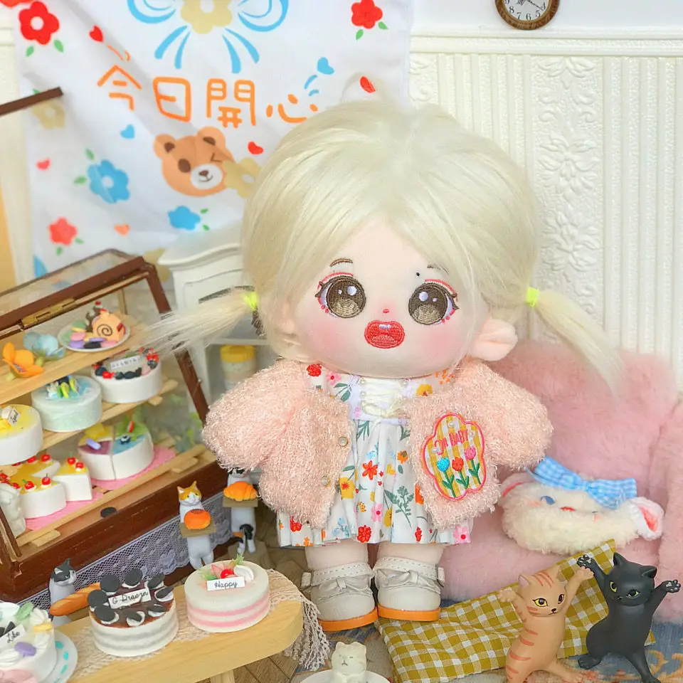 

Fashion 2022 Lovely Cotton Doll Star Pedestrian Doll Fried Doll Wang Yibo Plush Toy 【including Birth Certificate】