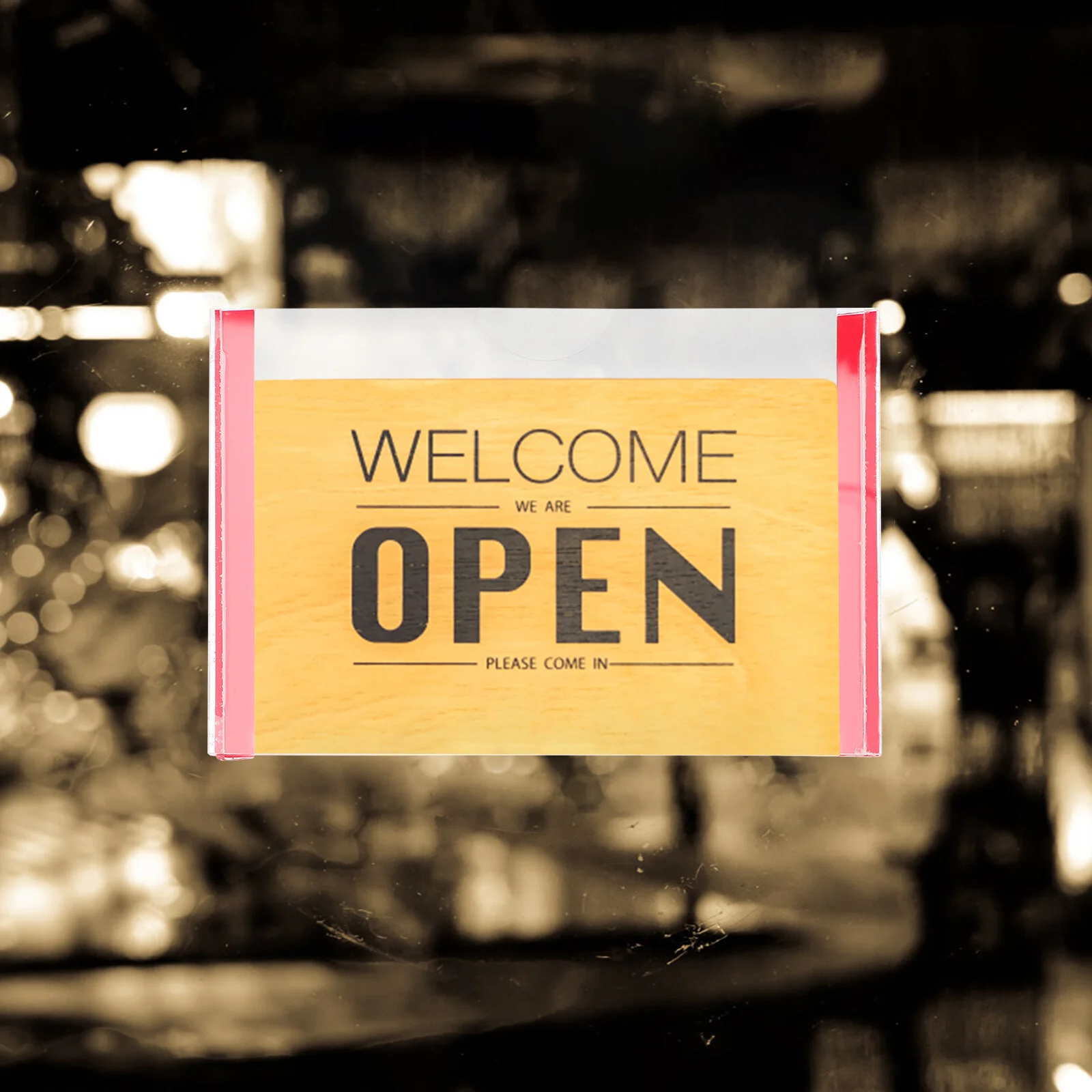 

4 Pcs Frame Transparent Door Name Plate Plates Cubicles Wall Sign Holders Sign Holder Stand Acrylic Office