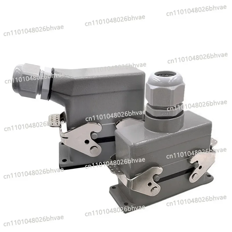 Фото Промышленные прямоугольные разъемы Heavy Duty Connectors HDC-HSB-006-1/2/3/4 F/M, 6-контактные, с винтовым соединением, 35А №1