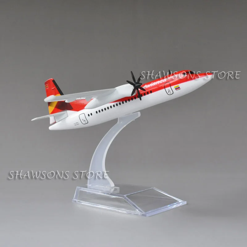 Фото Игрушечная модель в масштабе 1:200, фликер F50 Avianca Airliner, 16 см, миниатюрная Реплика №4