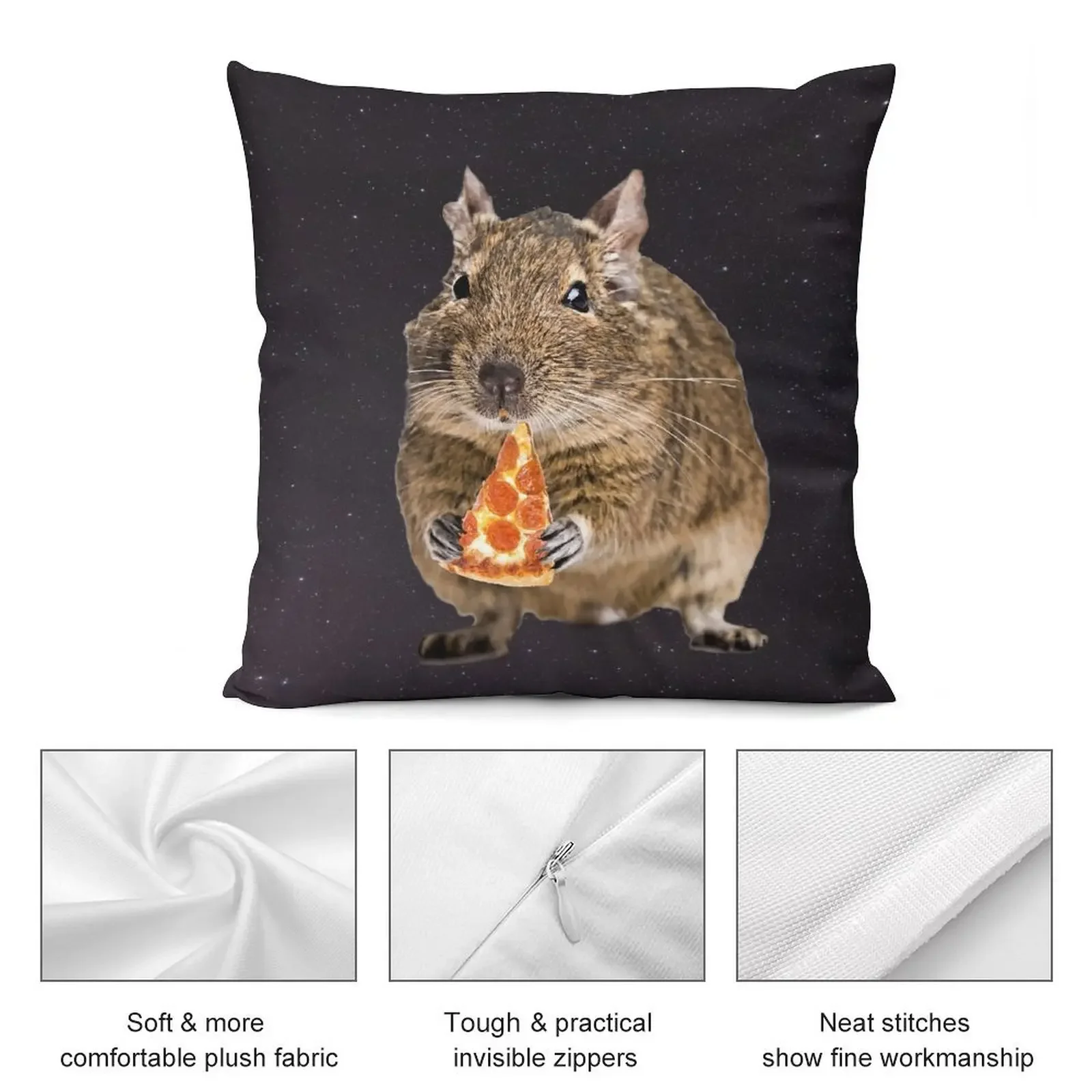 Деко любит ест пиццы декоративная подушка наволочка рождественские