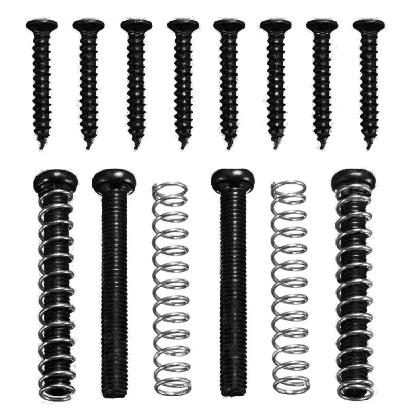 Humbucker Pickup Screws Springs Kit Ring Surround Mounting Guitar Parts Black | &amp Accessories