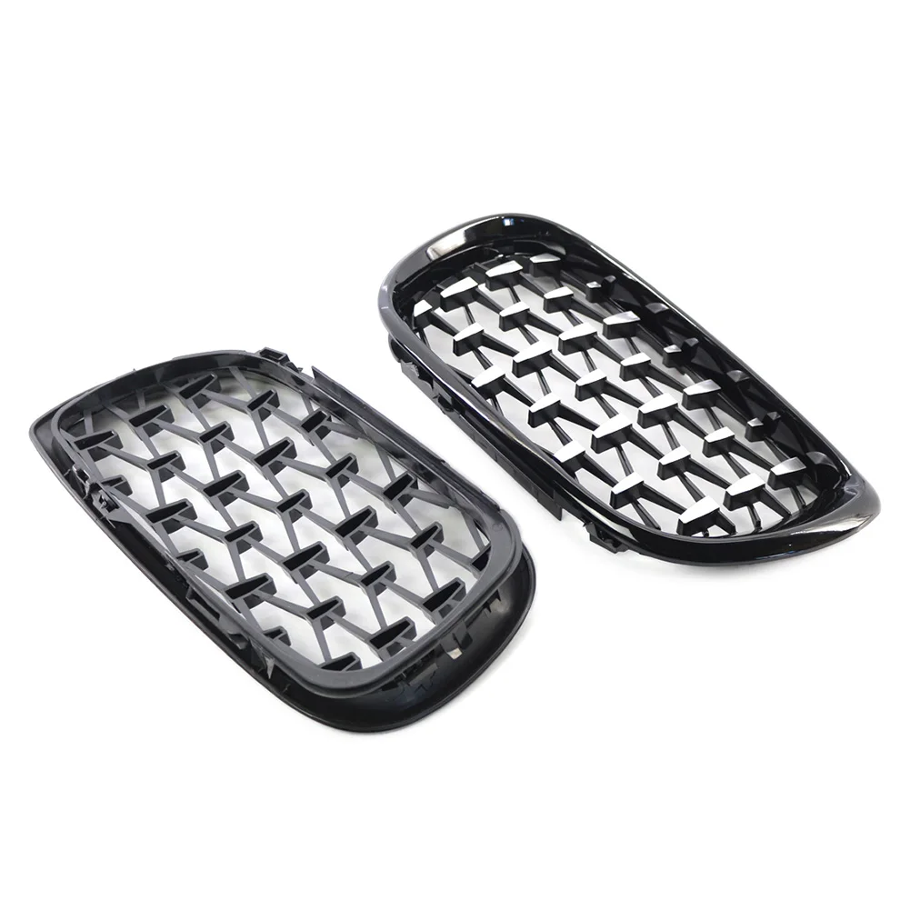 2 шт. автомобильная сетчатая решетка в стиле Diamond Metero переднего бампера для BMW E46 3