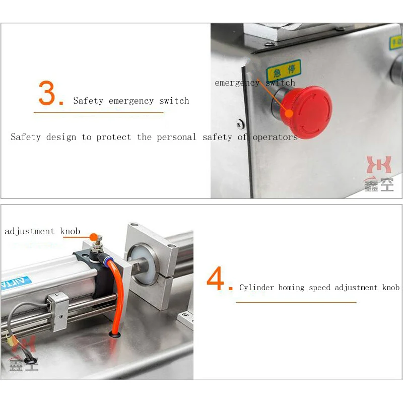 Станок для розлива шампуня с двумя головками 50-5000 мл