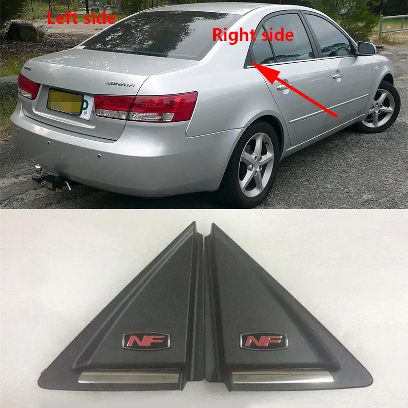 

Auto Exterior Door Triangle Plate Trim Cap Rear Window Glass Garnish Cover Panel For Hyundai Sonata NF 2005 2006