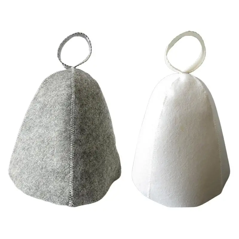 

1PC Wool Sauna Cap For Head Protection Anti Heat Free Size Russian Style Shower Cap Sauna Hat For Women Men