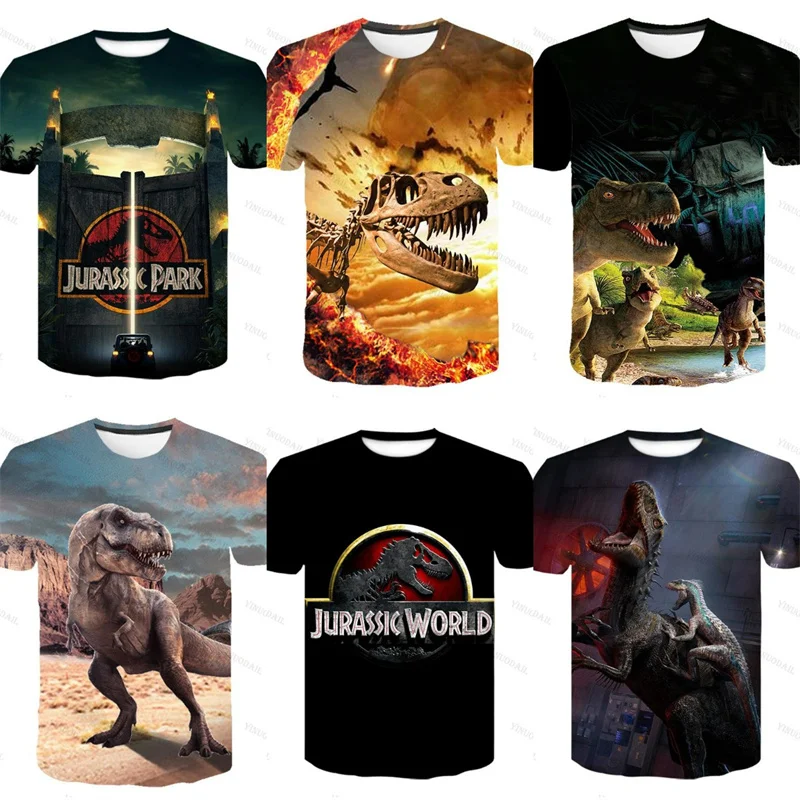 Футболка с рисунком звезд и динозавров из Мир Юрского периода